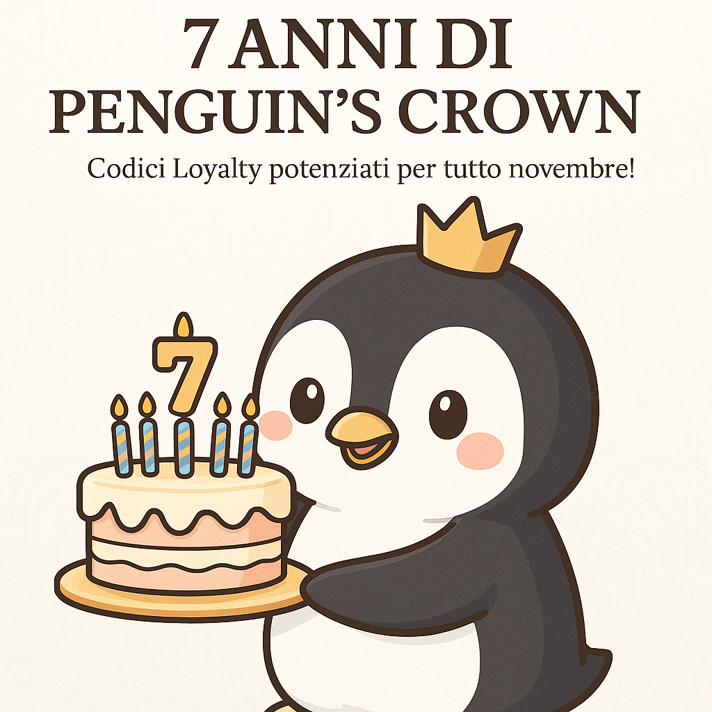 Codici Sconto Loyalty potenziati per il Settimo Compleanno di Penguin's Crown!