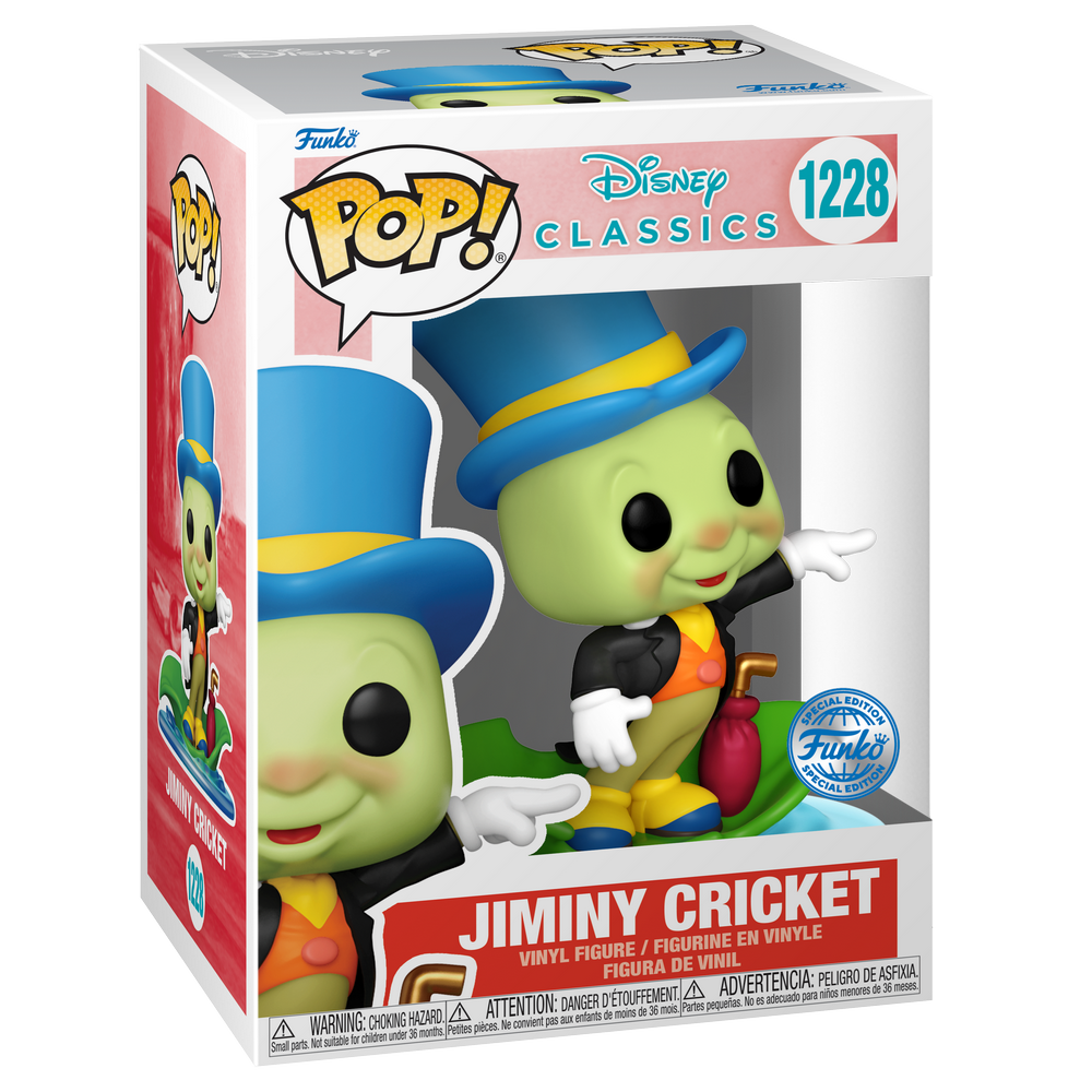 PREORDINE CHIUSO Disney: Funko Pop! - Pinocchio - Jiminy On Leaf (Vinyl Figure 1228)
