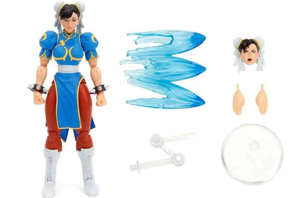 SU ORDINAZIONE STREET FIGHTER 2 CHUN LI BLUE DRESS 1/12 DELUXE ACTION FIGURE