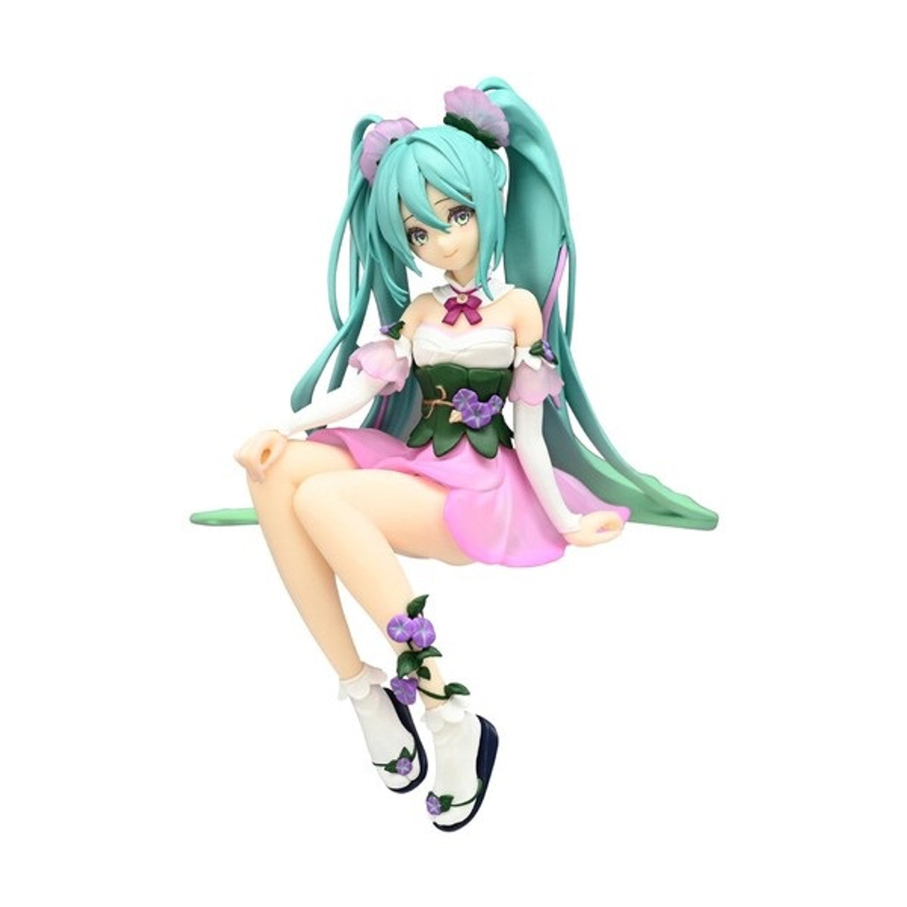 PREORDINE ESAURITO Hatsune Miku Noodle Stopper PVC Statue Flower Fairy Morning Glory Pink Color Ver. 14 cm (PREORD. SECONDA CHANCE)