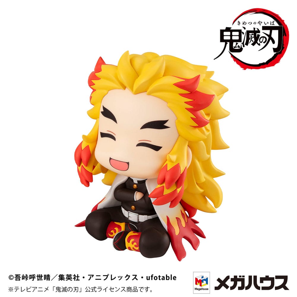 PREORDINE CHIUSO 03/2025 Demon Slayer: Kimetsu no Yaiba Look Up Figure Rengoku Kyoujurou Smile Ver. 11 cm (with gift) (PREORDINE NON CANCELLABILE)
