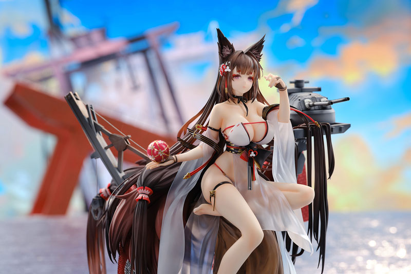 PREORDINE+ 10/2025 Azur Lane Statue 1/7 Amagi Wending Waters Serene Lotus Ver. Acrylic Special Edition w/Display 25 cm