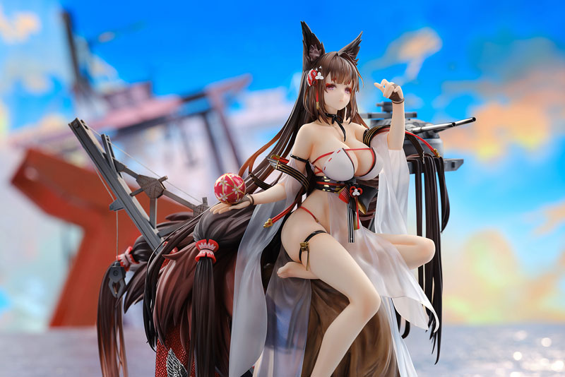 PREORDINE+ 10/2025 Azur Lane Statue 1/7 Amagi Wending Waters Serene Lotus Ver. Acrylic Special Edition w/Display 25 cm