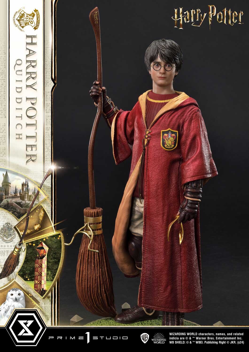 PREORDINE+ 11/2025 Harry Potter Prime Collectibles Statue 1/6 Harry Potter Quidditch Edit. 31 cm