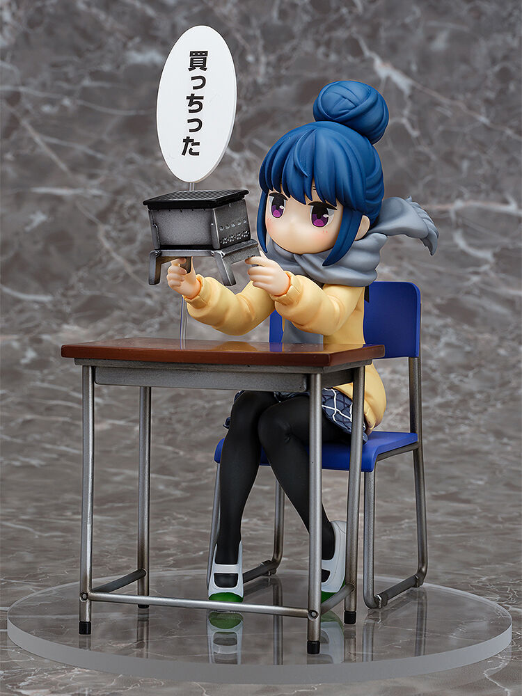 PREORDINE ESAURITO Laid-Back Camp - Rin Shima: Look What I Bought Ver. 14 cm Statue 1/7