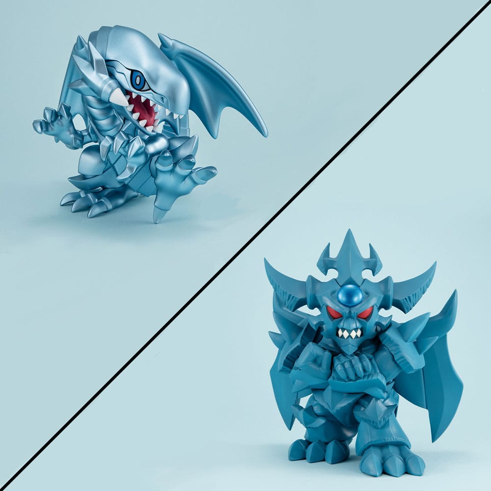PREORDINE+ CHIUSO 02/2025 Yu-Gi-Oh! Duel Monsters Megatoon PVC Statue Blue Eyes White Dragon & Obelisk the Tormentor (with gift) (PREORDINE NON CANCELLABILE)