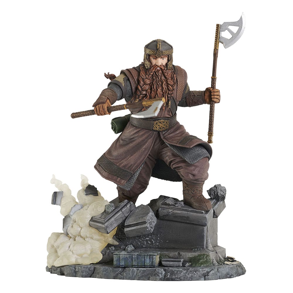 PREORDINE CHIUSO 04/2025 Lord of the Rings Deluxe Gallery Statue Gimli 20 cm (PREORDINE NON CANCELLABILE)