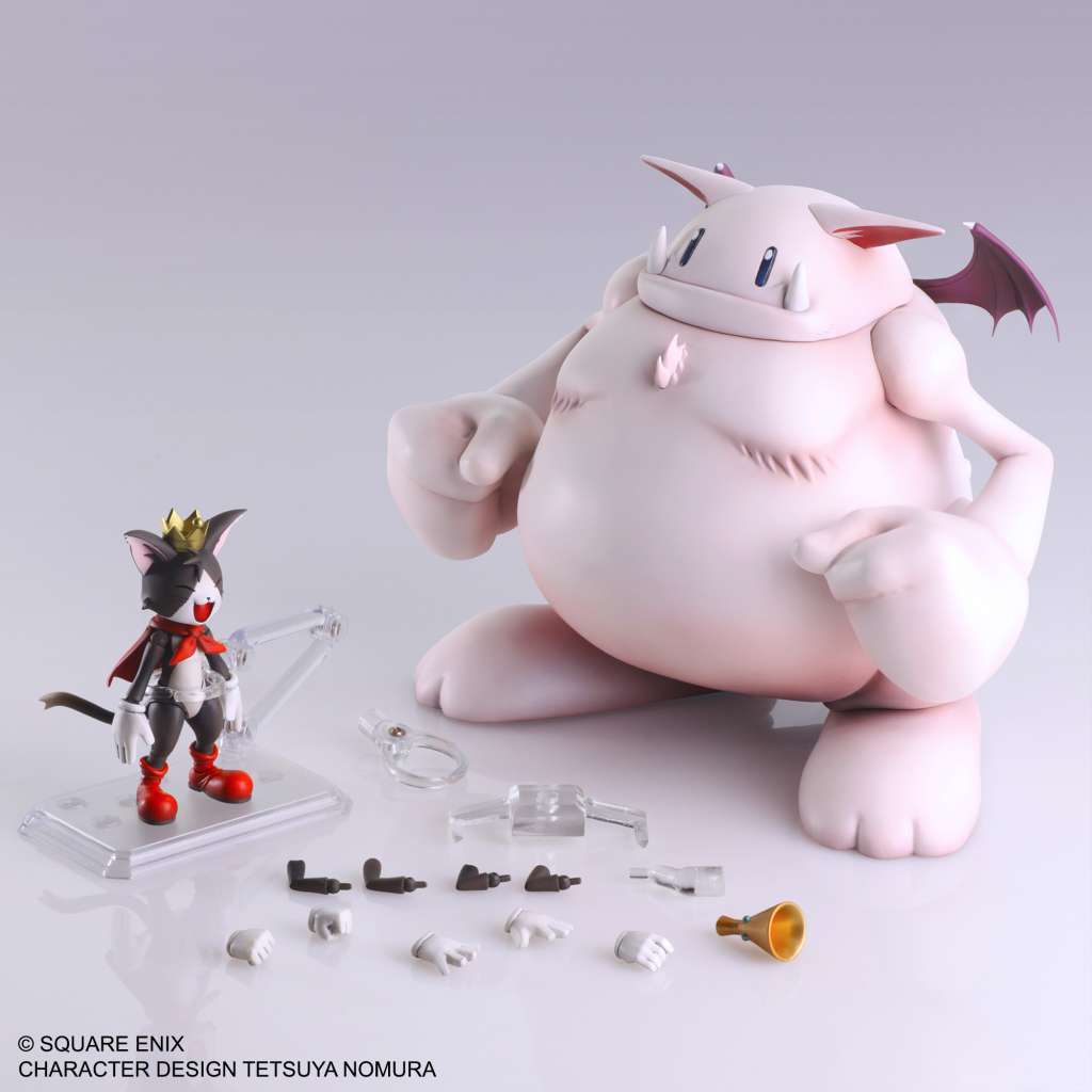 PREORDINE+ 10/2025 Final Fantasy VII Bring Arts Action Figure Set Cait Sith & Fat Moogle
