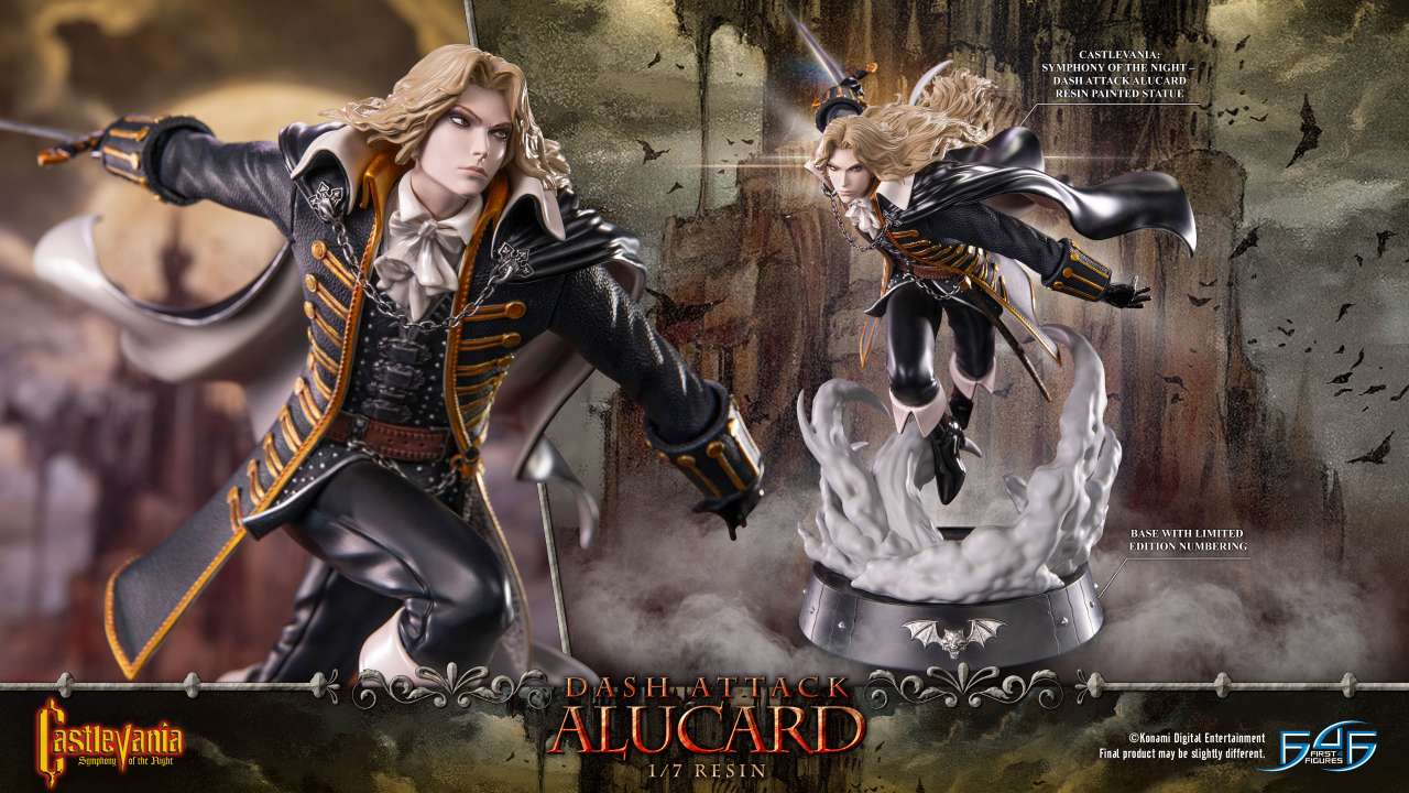 PREORDINE CHIUSO 10/2025 Castlevania Symphony Of The Night Dash Attack Alucard Statue (PREORDINE NON CANCELLABILE)