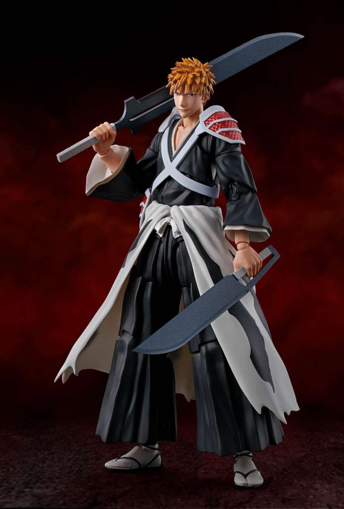 PREORDINE ESAURITO Bleach Ichigo Kurosaki Dual Zangetsu Sh Figuarts