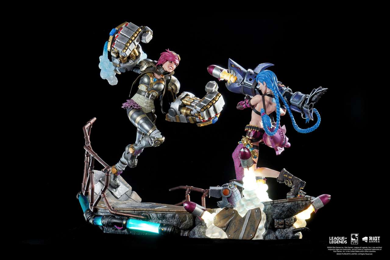 PREORDINE 09/2025 League of Legends Statues 1/6 2-Pack Vi & Jinx (PREORDINE NON CANCELLABILE)
