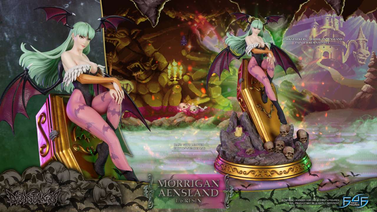 PREORDINE 09/2025 Darkstalkers Morrigan Aensland 1/6 Resin Statue (PREORDINE NON CANCELLABILE)
