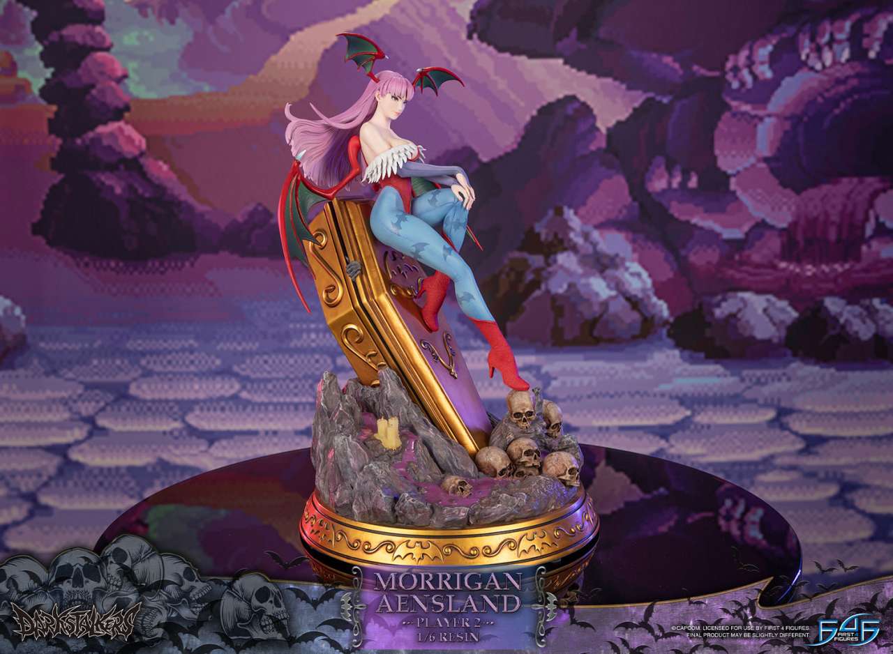 PREORDINE CHIUSO 04/2025 Darkstalkers Morrigan Aensland Player 2 1/6 Resin Statue (PREORDINE NON CANCELLABILE)