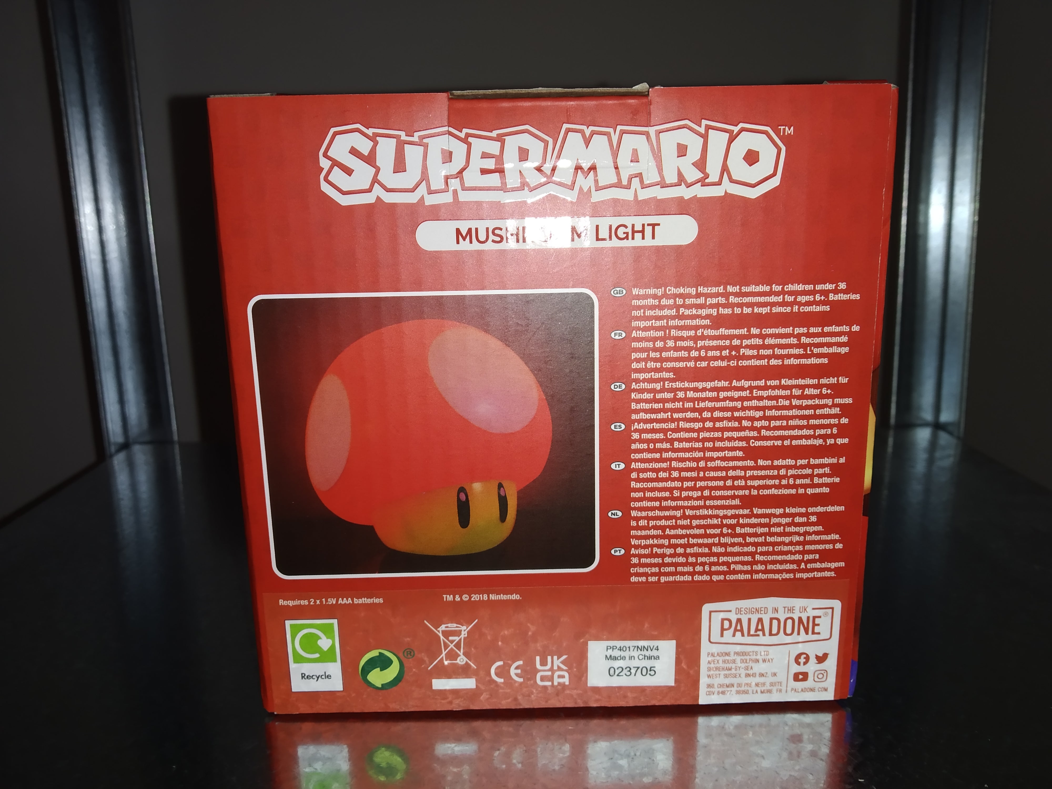 Lampada con Suono - Super Mario Mushroom