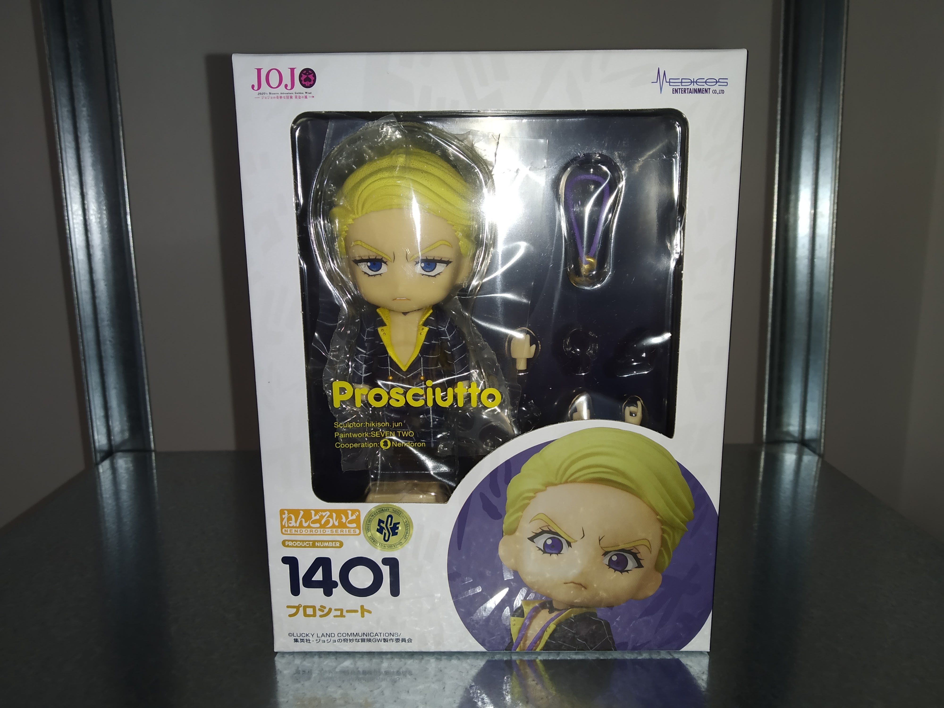 IN STOCK Jojo's Bizarre Adventure Golden Wind Nendoroid Action Figure Prosciutto 10 cm
