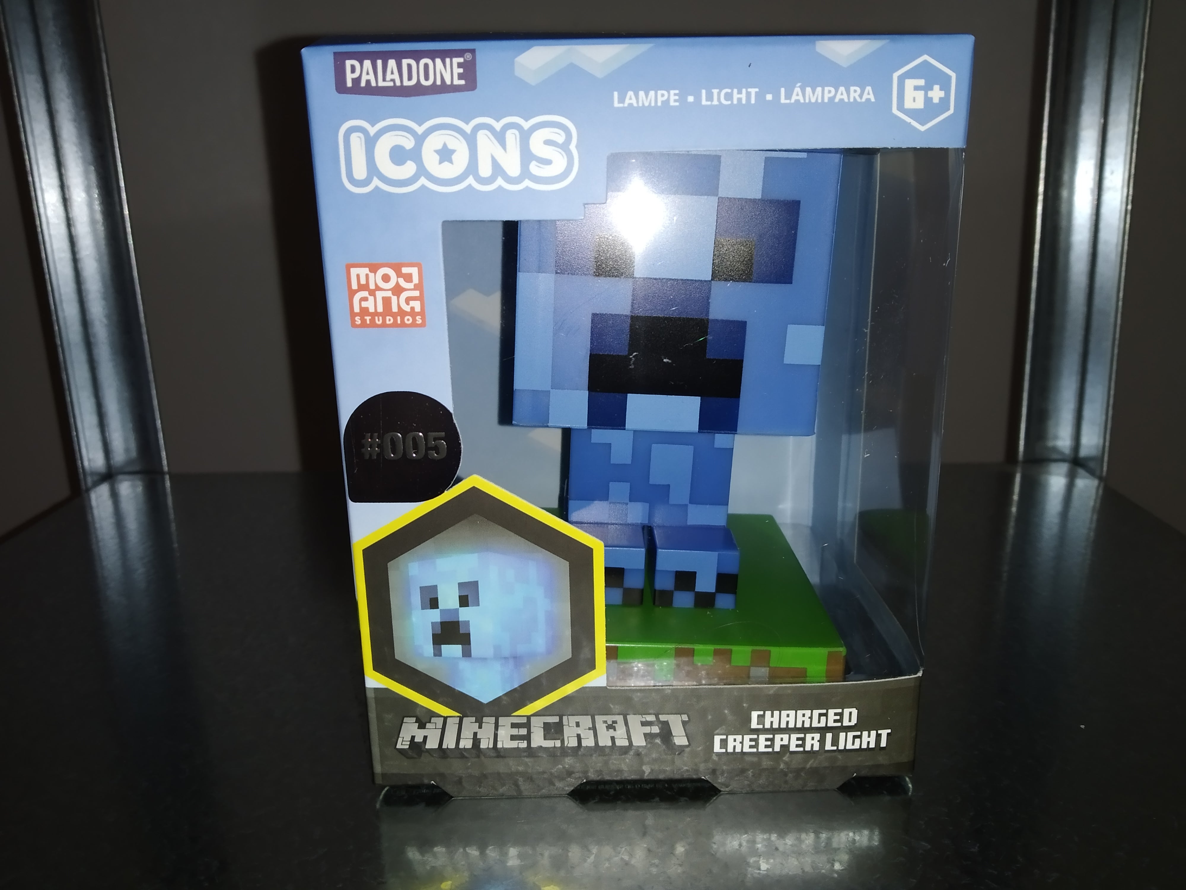 Lampada Minecraft Charged Creeper