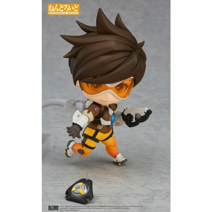 IN STOCK Overwatch Nendoroid Action Figure Tracer Classic Skin Edition 10 cm