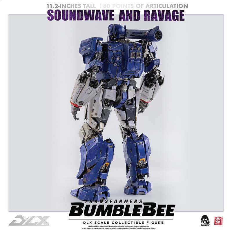 PREORDINE CHIUSO 06/2025 Transformers Bumblebee DLX Action Figure 2-Pack 1/6 Soundwave & Ravage 28 cm (PREORDINE NON CANCELLABILE)