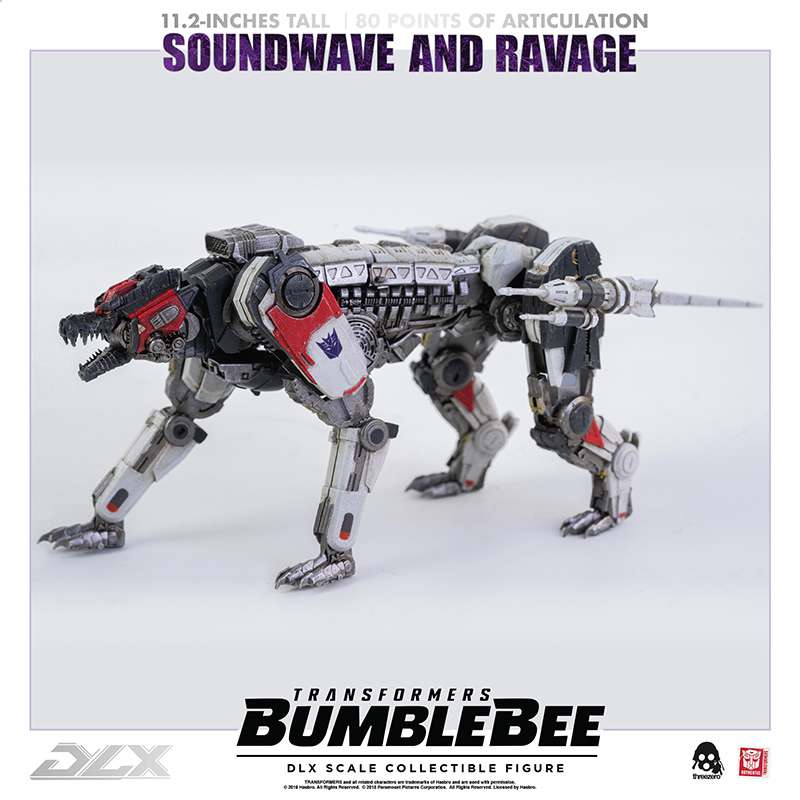 PREORDINE CHIUSO 06/2025 Transformers Bumblebee DLX Action Figure 2-Pack 1/6 Soundwave & Ravage 28 cm (PREORDINE NON CANCELLABILE)