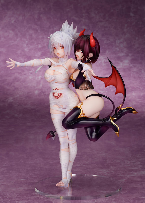 PREORDINE CHIUSO 11/2025 Ayakashi Triangle Statue Matsuri Kazamaki & Suzu Kanade & Shirogane 25 cm (PREORDINE NON CANCELLABILE)