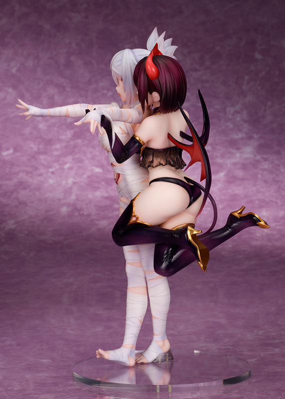 PREORDINE CHIUSO 11/2025 Ayakashi Triangle Statue Matsuri Kazamaki & Suzu Kanade & Shirogane 25 cm (PREORDINE NON CANCELLABILE)