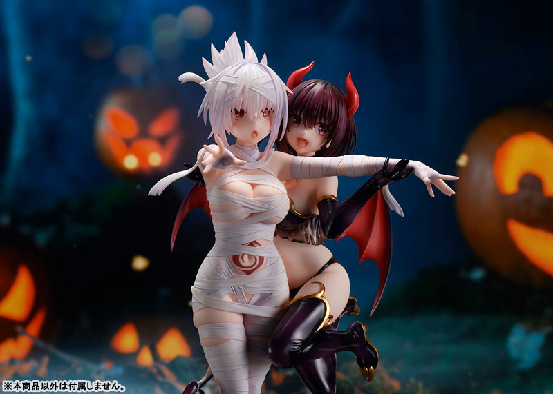 PREORDINE CHIUSO 11/2025 Ayakashi Triangle Statue Matsuri Kazamaki & Suzu Kanade & Shirogane 25 cm (PREORDINE NON CANCELLABILE)