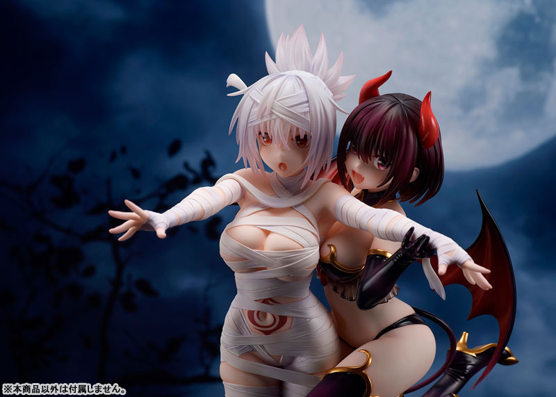 PREORDINE CHIUSO 11/2025 Ayakashi Triangle Statue Matsuri Kazamaki & Suzu Kanade & Shirogane 25 cm (PREORDINE NON CANCELLABILE)