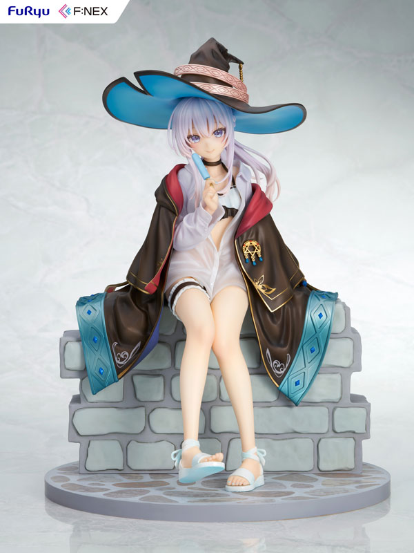 PREORDINE 09/2025 Wandering Witch: The Journey of Elaina F:NEX Elaina Summer Vacation Ver. 22 cm Statue 1/7 (PREORDINE NON CANCELLABILE)