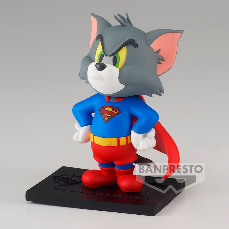 🧪 LAB | SU ORDINAZIONE Tom and Jerry 100th Anniversary Warner Bross Tom as Superman figure 8cm