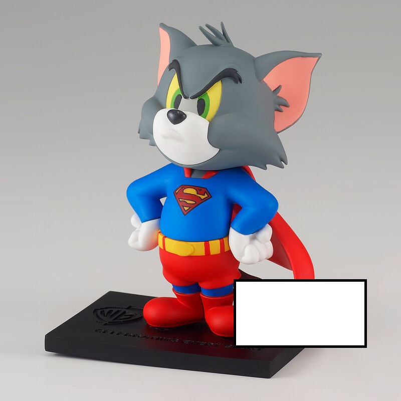 PREORDINE ESAURITO Figure Tom as Superman 100th Anniversary Warner Bross Tom and Jerry 8cm