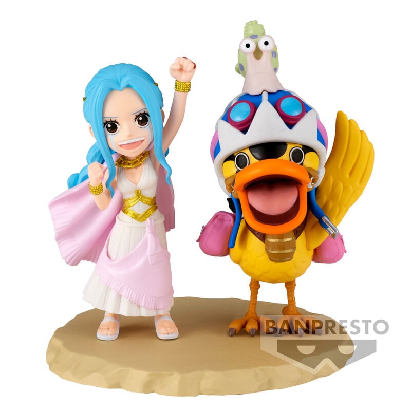🧪 LAB | SU ORDINAZIONE One Piece world collectable Log Series Nefeltari Vivi & Karoo figure 7cm