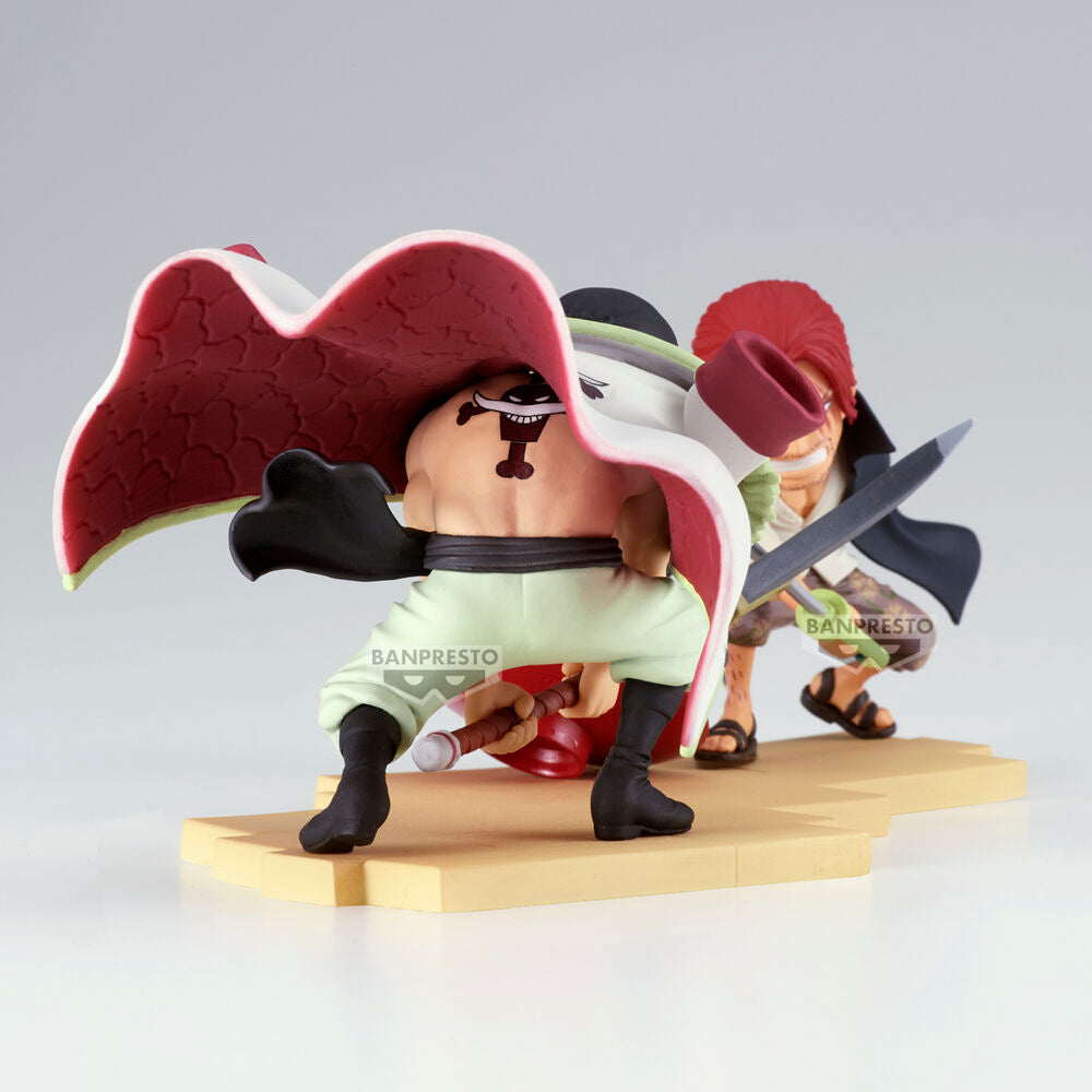 🧪 LAB | SU ORDINAZIONE One Piece World Collectable Log Stories Edward Newgate vs. Shanks figure 13cm