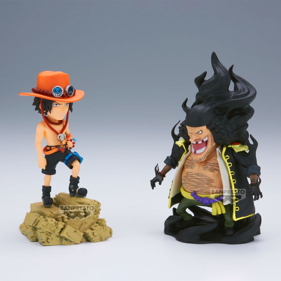🧪 LAB | SU ORDINAZIONE One Piece Portgas D.Ace Vs Marshall.D.Teach Log Stories figure 8cm
