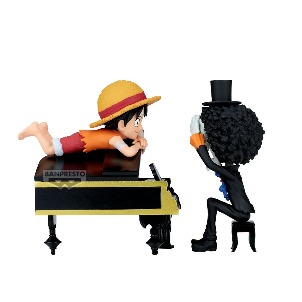 🧪 LAB | SU ORDINAZIONE One Piece Luffy & Brook Word Collectable Stories figure 8cm