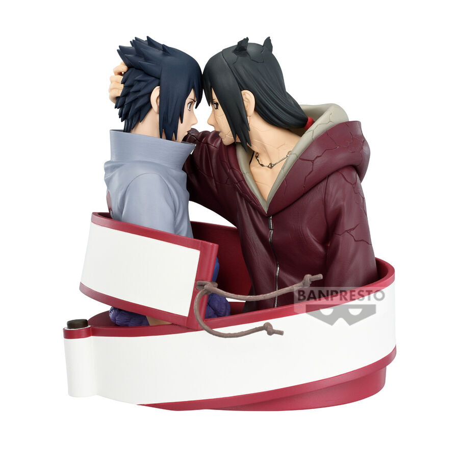 PREORDINE+ 03/2027 Naruto Shippuden Portrelic Sasuke Uchiha Itachi Uchiha figure 12cm