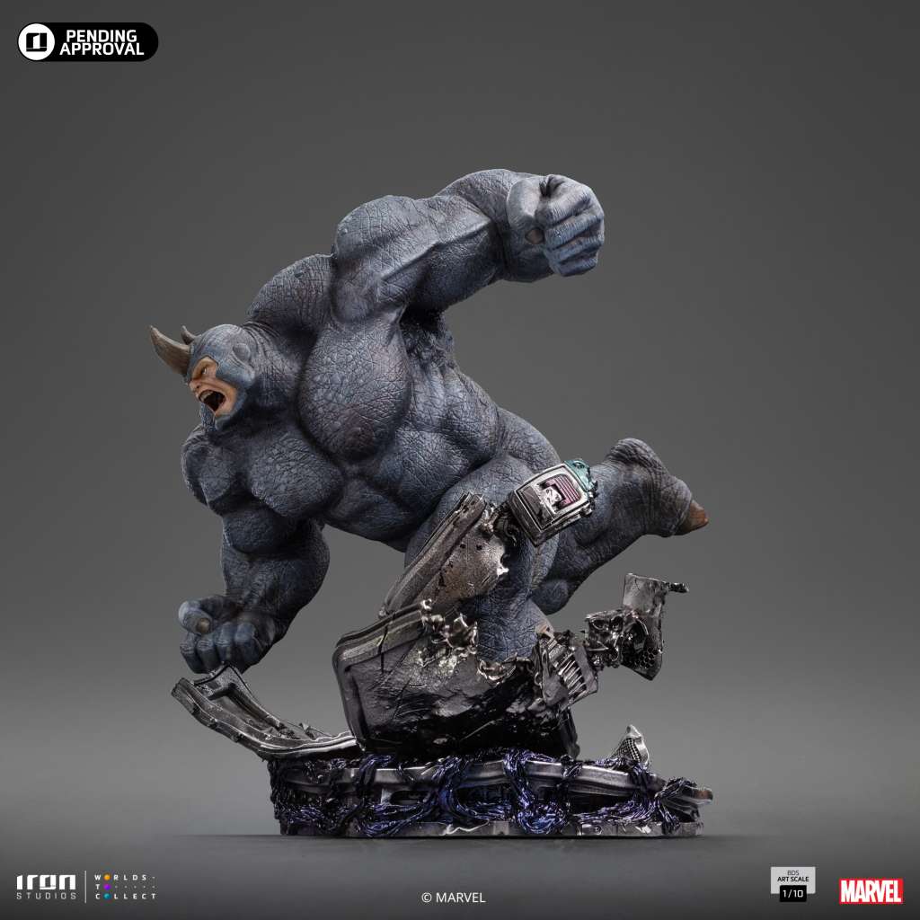 PREORDINE CHIUSO 06/2025 Spider-Man Vs Villains Rhino Statue 1/10 26 cm(PREORDINE NON CANCELLABILE)