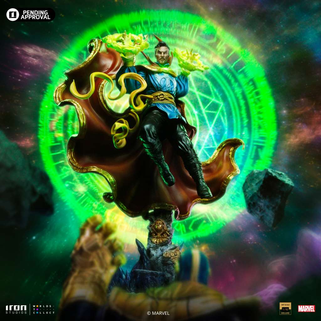 PREORDINE CHIUSO 04/2025 Infinity Gauntlet Dr Strange Diorama Dlx Statue 1/10 47 cm(PREORDINE NON CANCELLABILE)