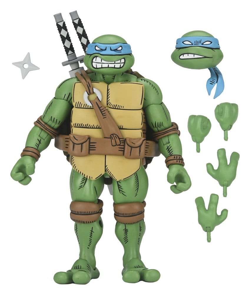 PREORDINE+ 12/2026 Teenage Mutant Ninja Turtles x Usagi Yojimbo Ultimate Action Figure Leonardo 18 cm