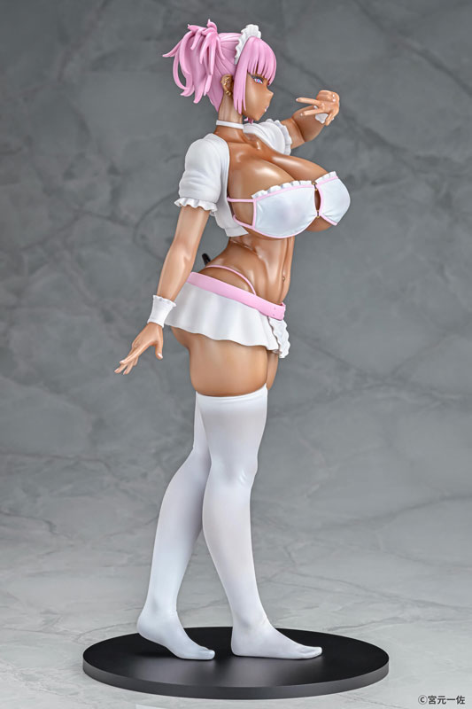 PREORDINE CHIUSO 02/2025 Original Character Figure 1/6 Black Gal Maid Succubus Cocoa Pink Ver. 30 cm (18+) (PREORDINE NON CANCELLABILE)
