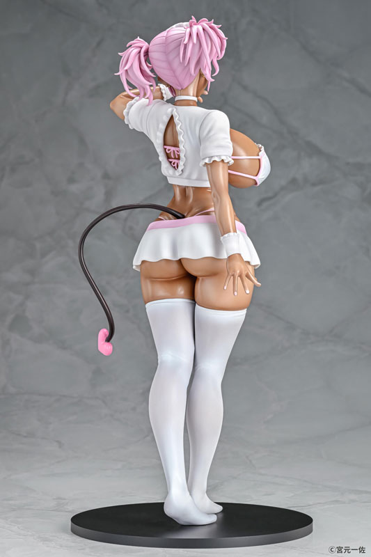 PREORDINE CHIUSO 02/2025 Original Character Figure 1/6 Black Gal Maid Succubus Cocoa Pink Ver. 30 cm (18+) (PREORDINE NON CANCELLABILE)