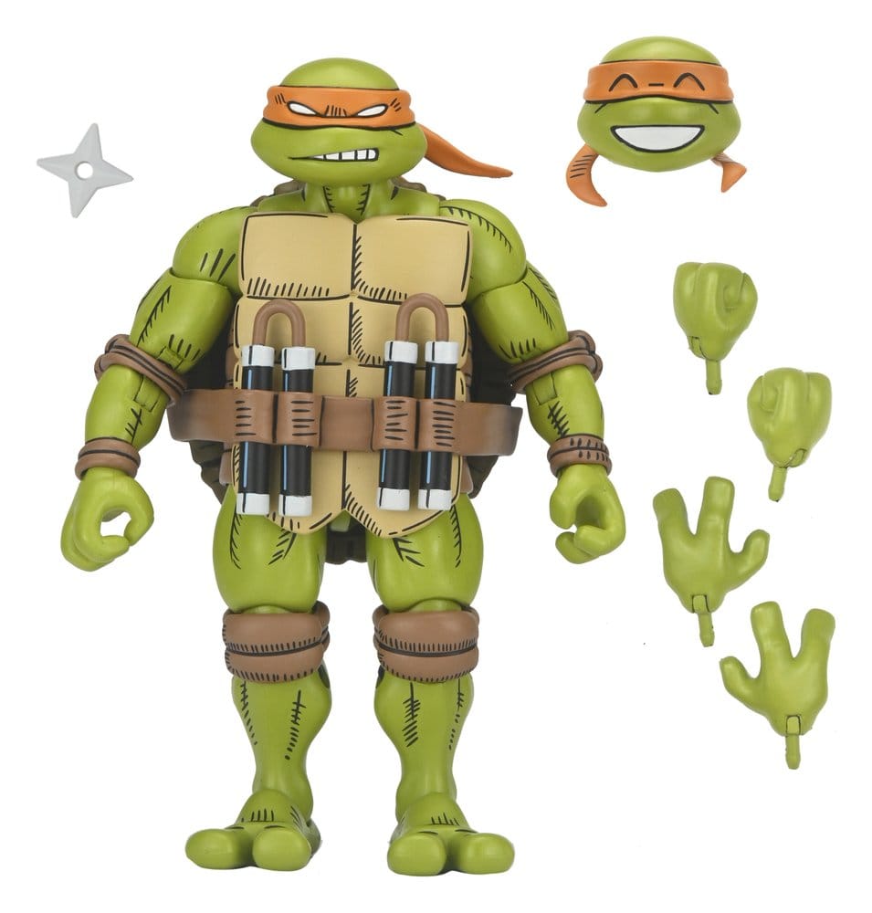 PREORDINE+ 12/2026 Teenage Mutant Ninja Turtles x Usagi Yojimbo Ultimate Action Figure Michelangelo 18 cm