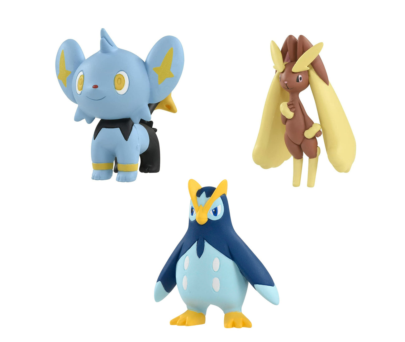 Lopunny, Shinx and Prinplup: Pokemon Moncolle Set (Set di 3)