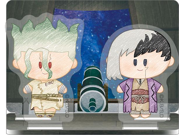 IN STOCK Dr.Stone Stone Wars: Acrylic Stand Senku Ishigami & Gen Asagiri Sewing Ver.