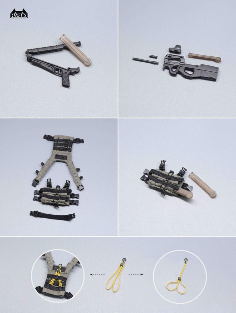 PREORDINE+ CHIUSO 02/2025 Pocket Art Action Action Figure 1/12 PA006 Reizei Hiyo the Security 15 cm