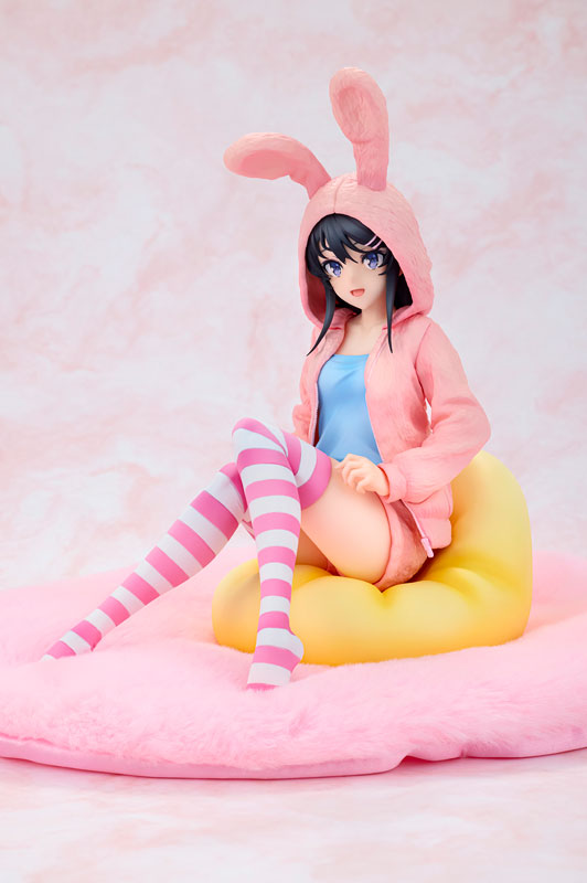 PREORDINE+ 06/2025 Rascal Does Not Dream of a Knapsack Kid PVC Statue 1/7 Mai Sakurajima Hoodie Look Rabbit Ears Ver. Popular Edition 18 cm