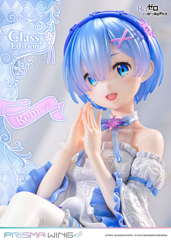 PREORDINE 10/2025 Re:Zero - Starting Life in Another World Prisma Wing Rem Glass Edition 23 cm Statue 1/7 (PREORDINE NON CANCELLABILE)