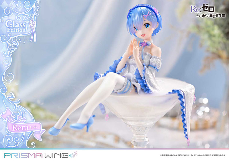PREORDINE 10/2025 Re:Zero - Starting Life in Another World Prisma Wing Rem Glass Edition 23 cm Statue 1/7 (PREORDINE NON CANCELLABILE)