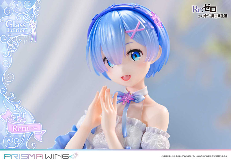 PREORDINE 10/2025 Re:Zero - Starting Life in Another World Prisma Wing Rem Glass Edition 23 cm Statue 1/7 (PREORDINE NON CANCELLABILE)