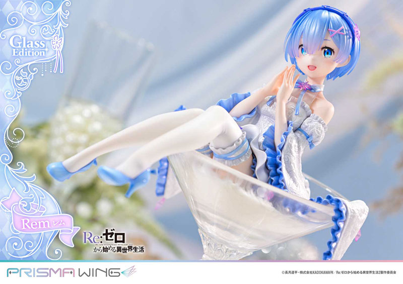 PREORDINE 10/2025 Re:Zero - Starting Life in Another World Prisma Wing Rem Glass Edition 23 cm Statue 1/7 (PREORDINE NON CANCELLABILE)