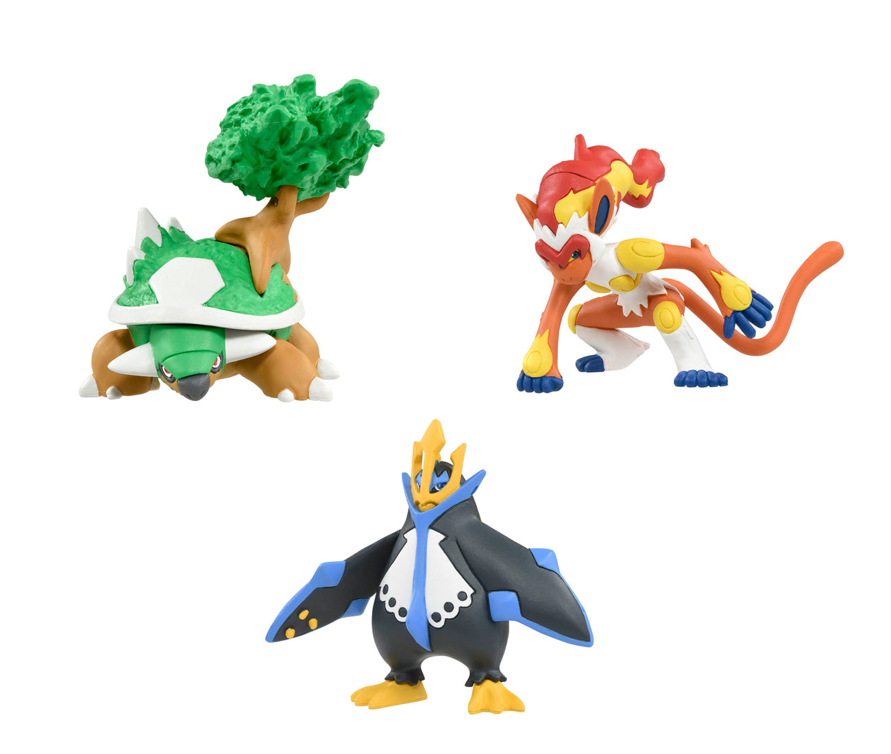 Torterra, Infernape and Empoleon: Pokemon Moncolle Bundle (Set of 3)